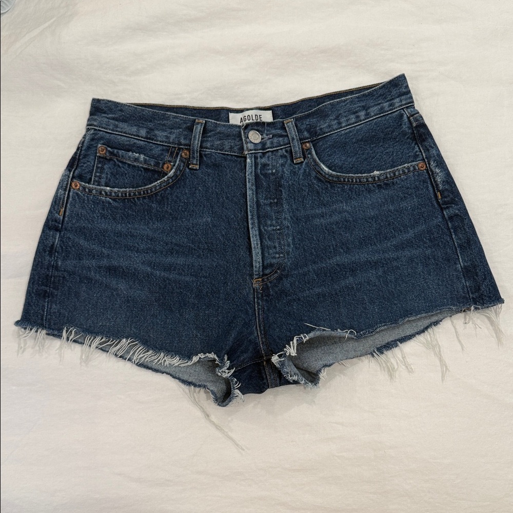 Agolde Parker Short in Caution, size 27